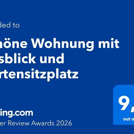 Schoene Mit Ausblick Und Gartensitzplatz Lägenhet *